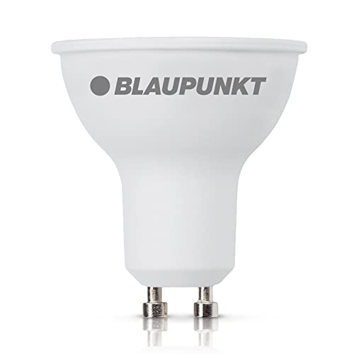 Blaupunkt Bombilla GU10 LED – Spot – Iluminación Ambiental – 5W – Reemplazo de 50W – Blanco Cálido 2700K – 450 Lúmenes – Luz Calida de Bajo Coste y Energía – Paquete Único