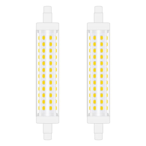 Caldarax Bombilla LED R7s 118mm, Blanco Frío 6000K 12W Lámpara Lineal R7s LED Equivalente 120W Lámpara Halógena J118, 360 Grados, 1500LM, AC 220V-240V, No Regulable, 2 Piezas