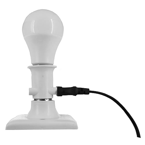 YinzPlus 2 piezas por paquete Garantía de 5 años Adaptador de enchufe de lámpara que se convierte de soporte de lámpara E27 a enchufe de alimentación y enchufe E27