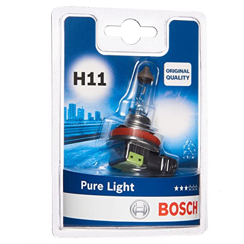 Bosch H11 Pure Light Lámpara para faros, 12V 55W PGJ19-2, Lámpara x1