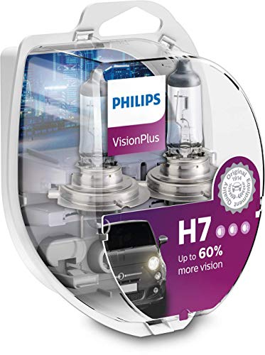 Philips 12972VPS2 VisionPlus - Bombillas H7 para faros delanteros (2 unidades)