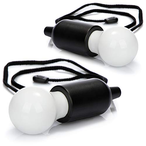 COM-FOUR® 2x Lámpara colgante LED con interruptor de extracción - Lámpara colgante inalámbrica - Bombilla que funciona con batería (02 piezas - cordón - negro)