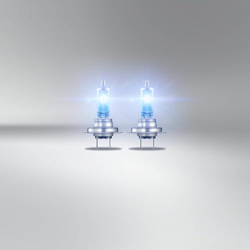 OSRAM COOL BLUE INTENSE H7, +100% más de brillo, hasta 5000 K, lámpara de faro halógena, aspecto LED, caja dúo (2 lámparas)