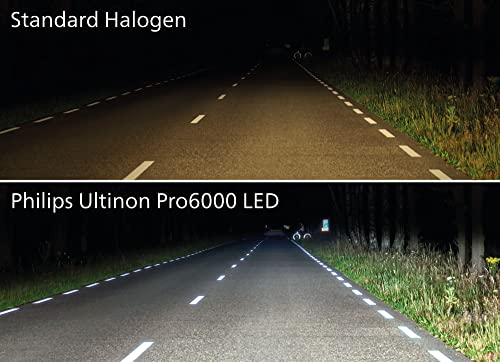 Philips Ultinon Pro6000 H4-LED lámparas LED legales para carretera en España*, 230% más brillante**, 5.800K, set de 2