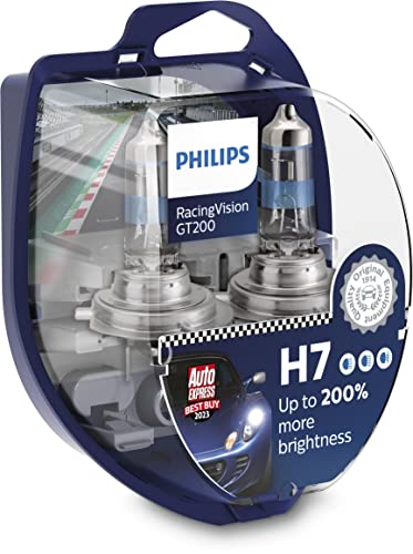 Philips RacingVision GT200 H7 bombilla para faros delanteros 200 Percentage, set de 2