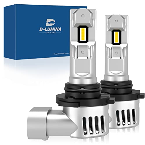 D-Lumina 9006/HB4 LED Canbus Bombilla 100W 16000LM, 6500K 400% brillante, lámpara halógena de diseño de reemplazo 1: 1, funciona tanto para lenticulares como no lenticulares, paquete de 2