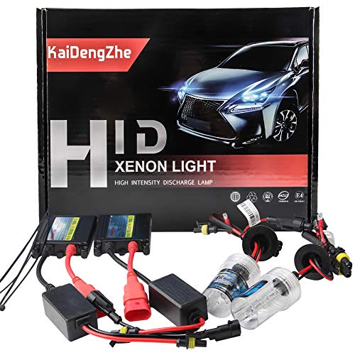 KaiDengZhe 2 Unids Super Brillante H7 HID Xenon Kit de Conversión + 55W 12V Slim Ballast 6000K